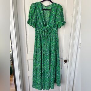 Floral Green Dress